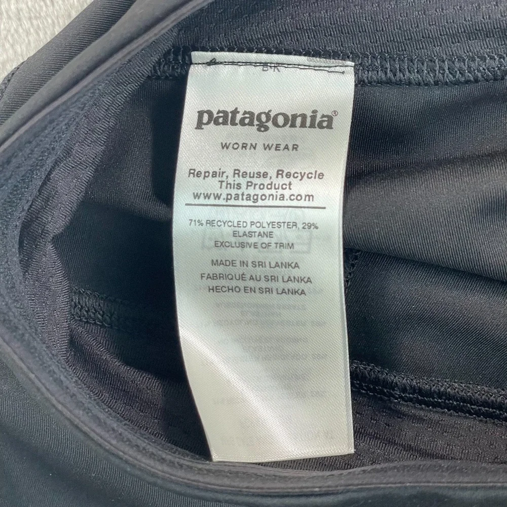 Patagonia Endless Runs Capri Performance Leggings Women Small Black Hike‎ NWT